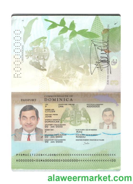Dominica passport new 2019-present